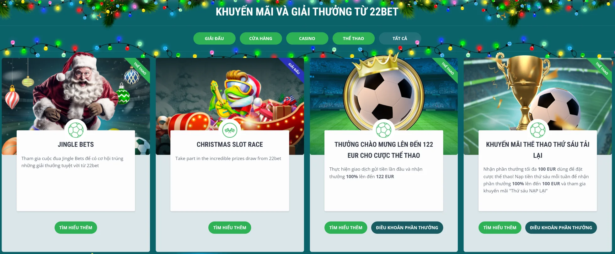 Ưu đãi 22Bet